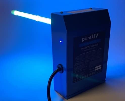 PureUV ultraviolet air purification system for HVAC duct disinfection and indoor air quality improvement
