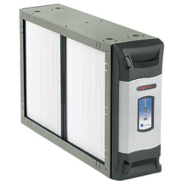 Electronic whole-home air cleaner with high-efficiency HVAC filtration panels