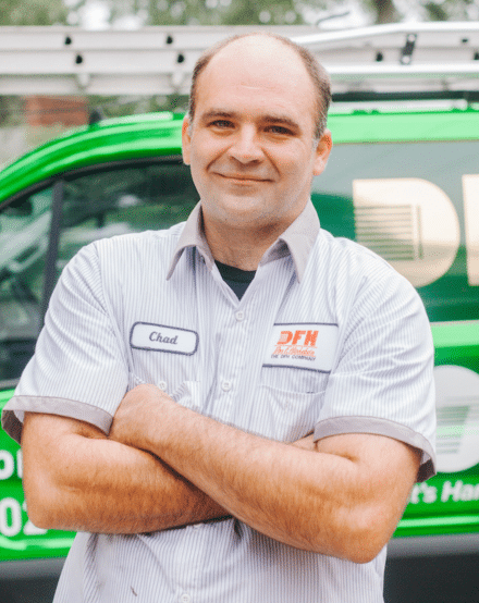 Portrait of a Chad, a DFH technician