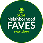 Nextdoor Neighborhood Fave award logo.